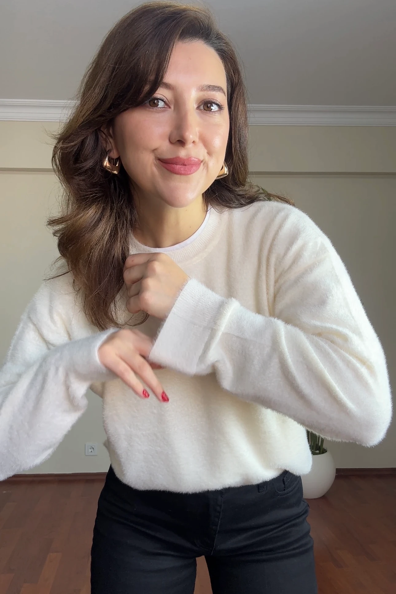 PREMİUM KALİTE LASTİK KOL SAKALLI KAZAK