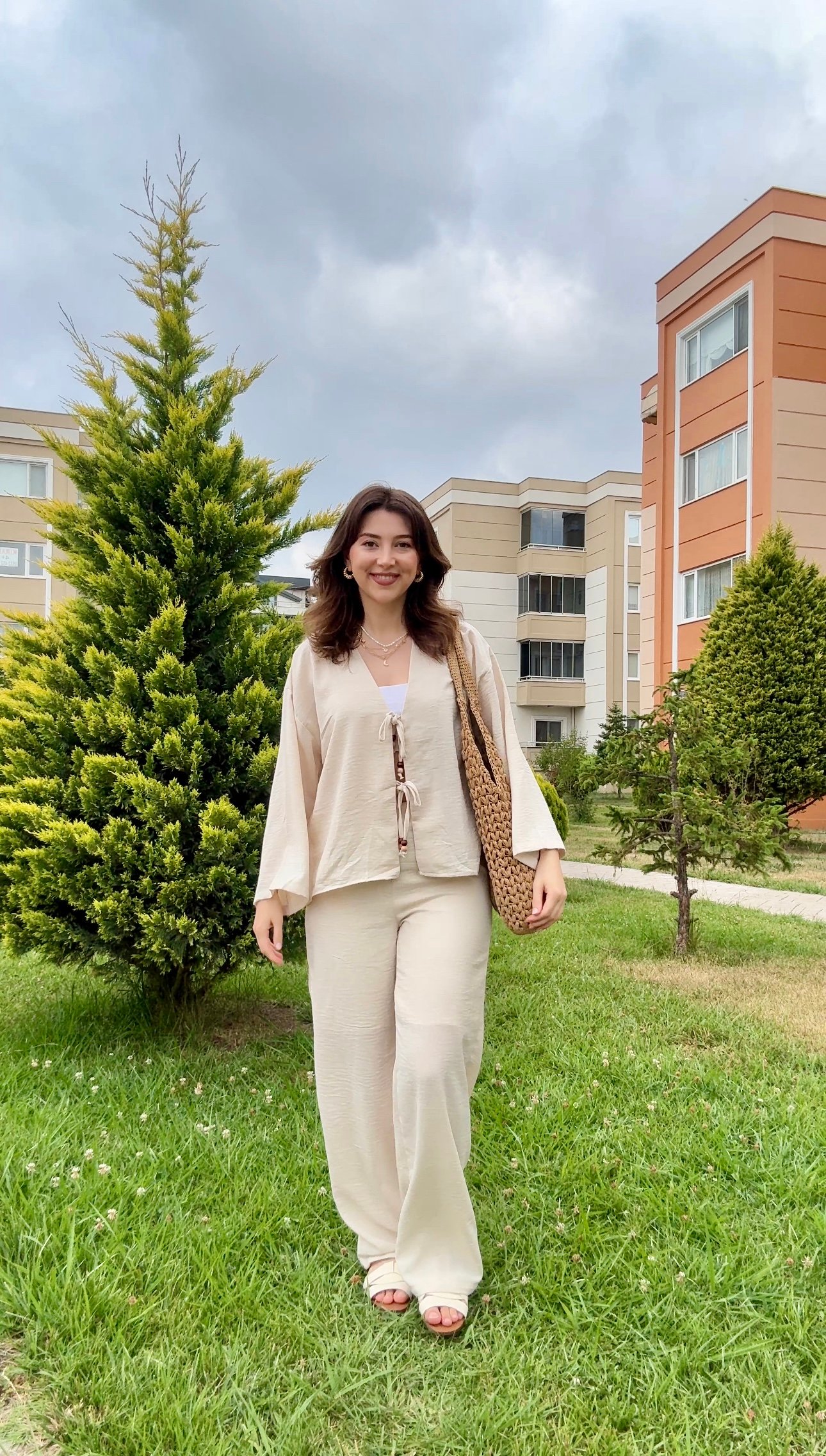 Naturel Keten Takım