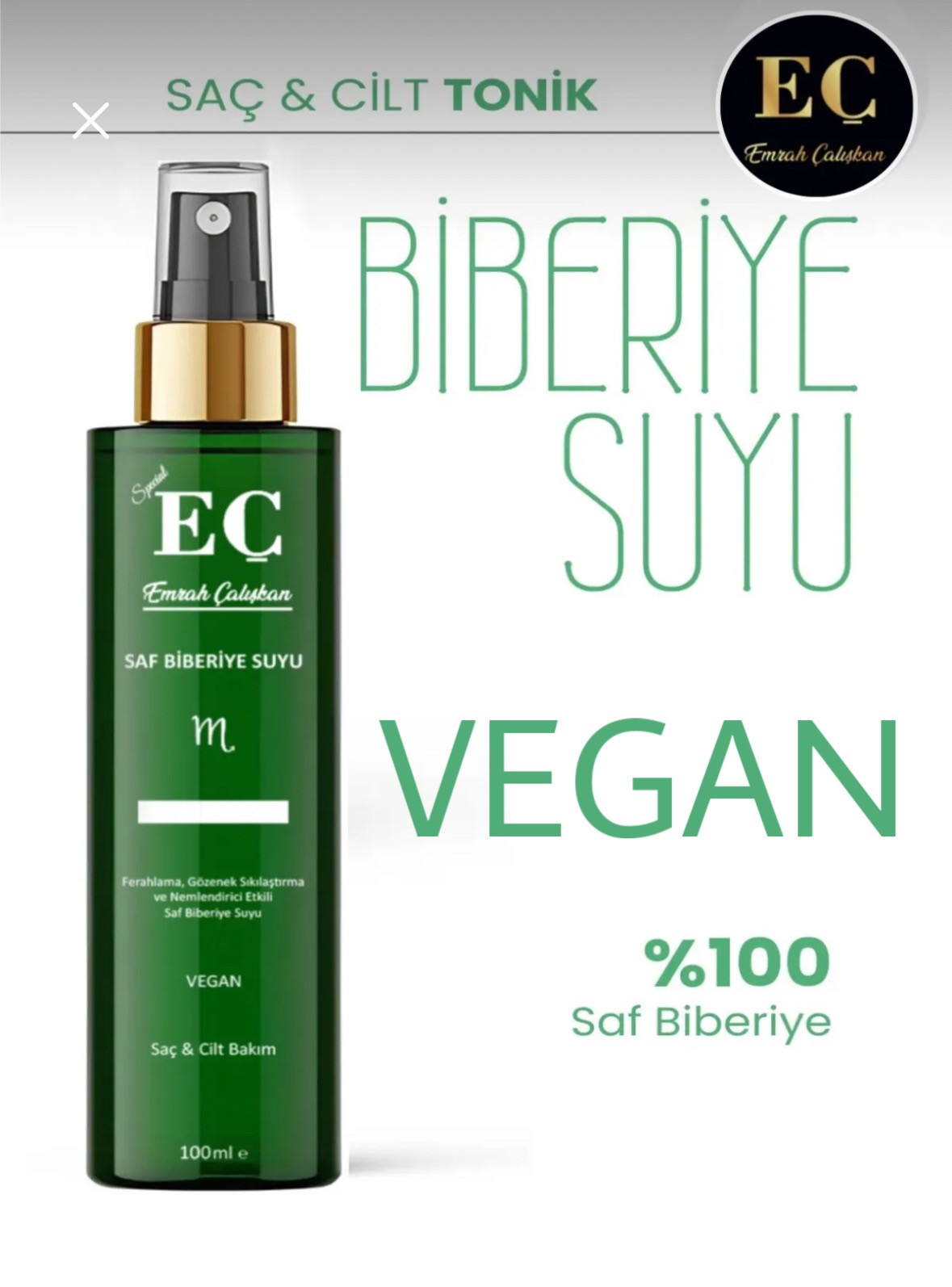 Biberiye Suyu Hızlı Saç Uzutma / Dökülme Önleyici / Güçlendirici
