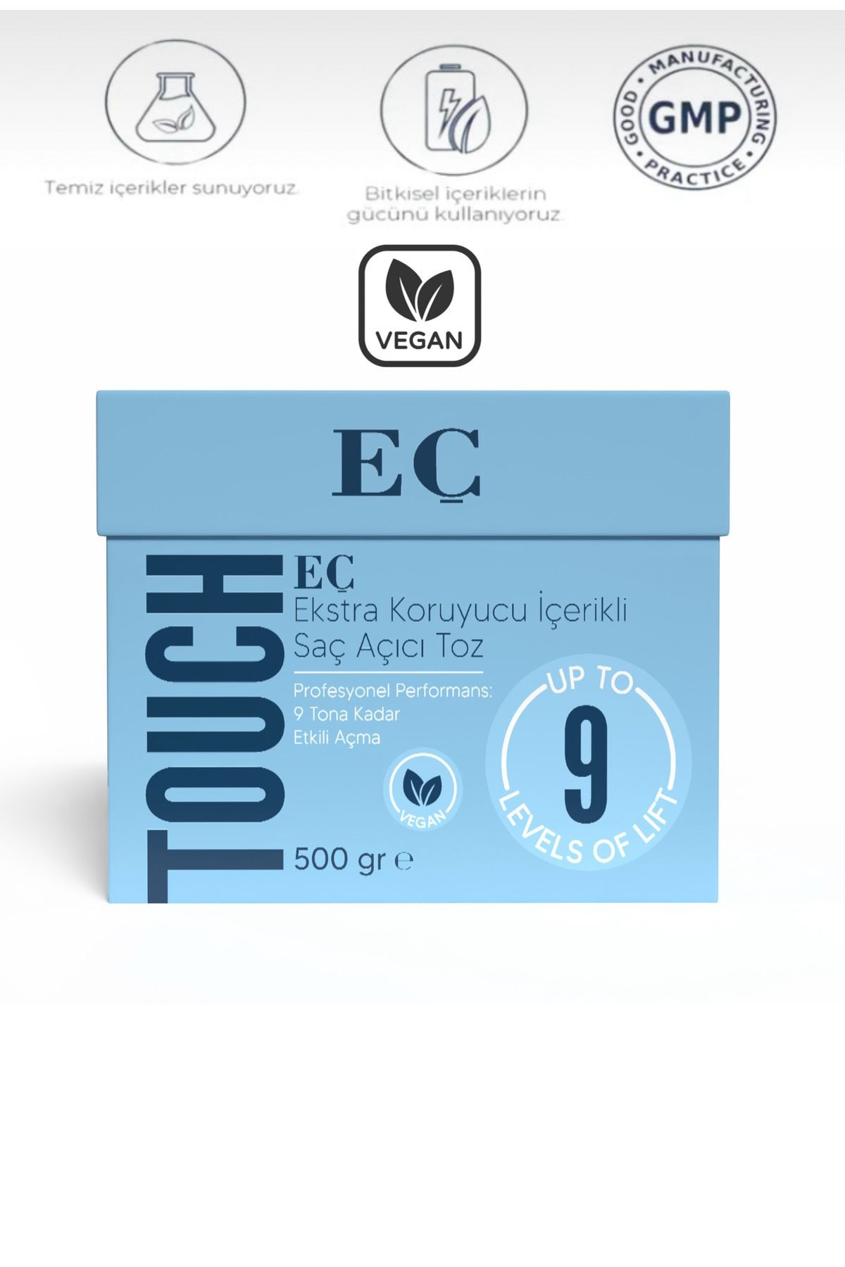 EÇ TOUCH VEGAN SAÇ AÇICI (EKSTRA KORUYUCU İÇERİKLİ) 500 gram