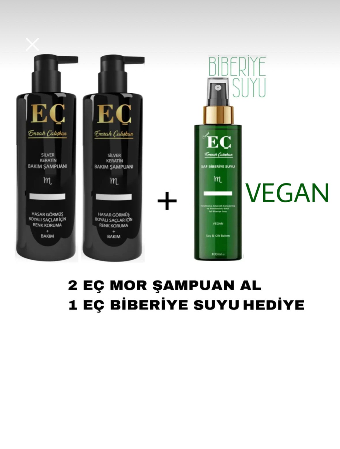 EÇ MOR ŞAMPUAN 2 ADET AL 1 ADET EÇ BİBERİYE SUYU HEDİYE