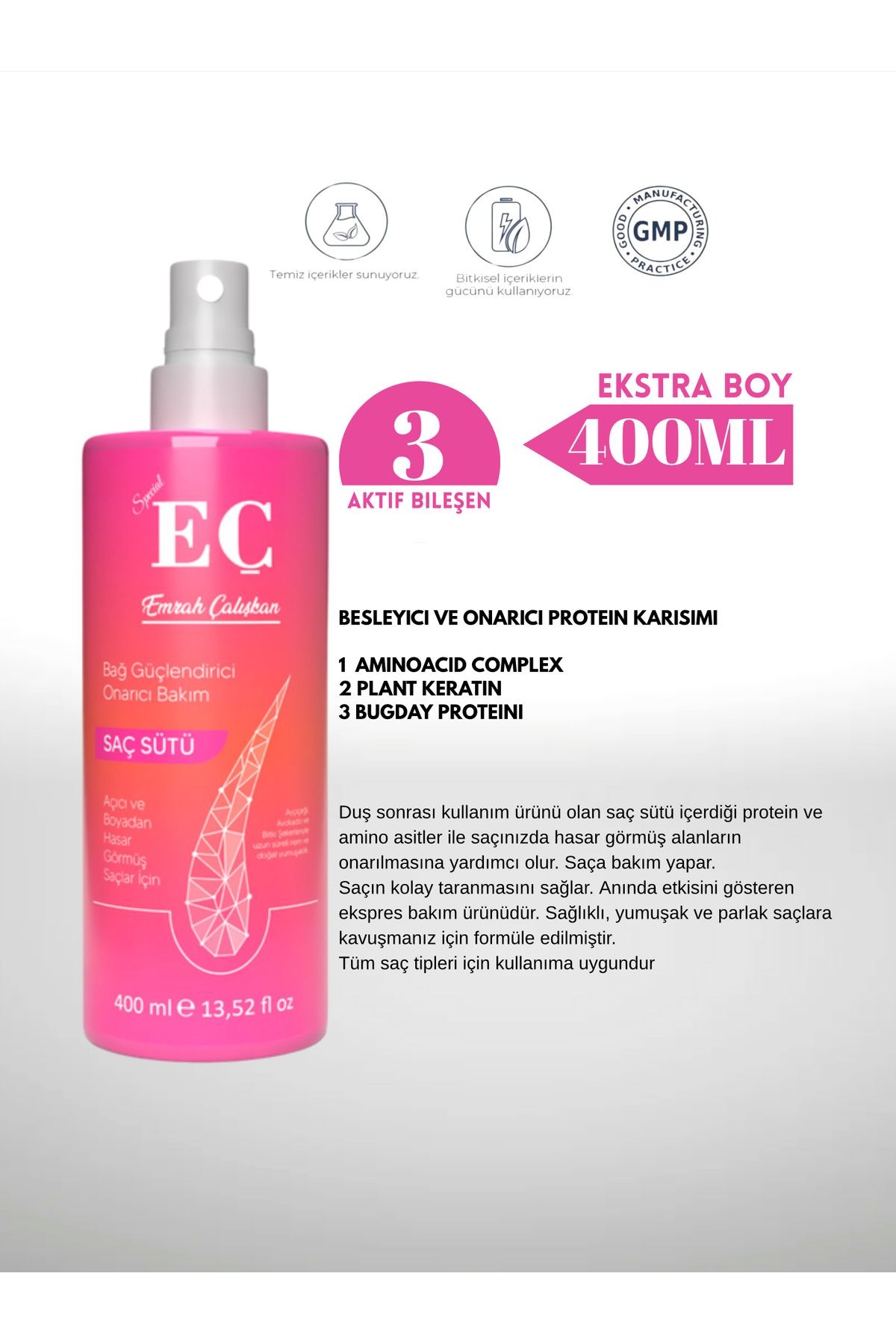EÇ ONARICI / NEMLENDİRİCİ / BESLEYİCİ BAKIM SÜTÜ