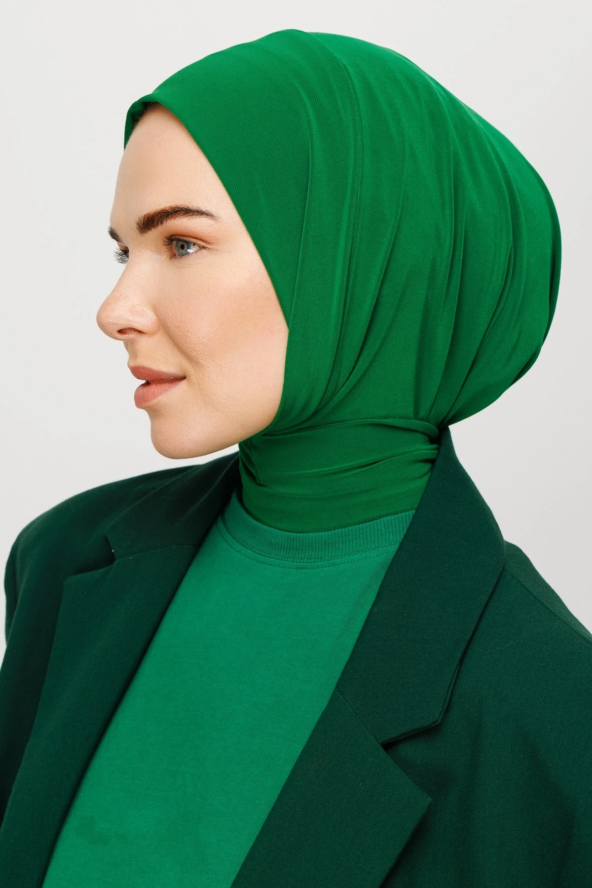 Toptan Hazır Şal - Benetton Yeşili