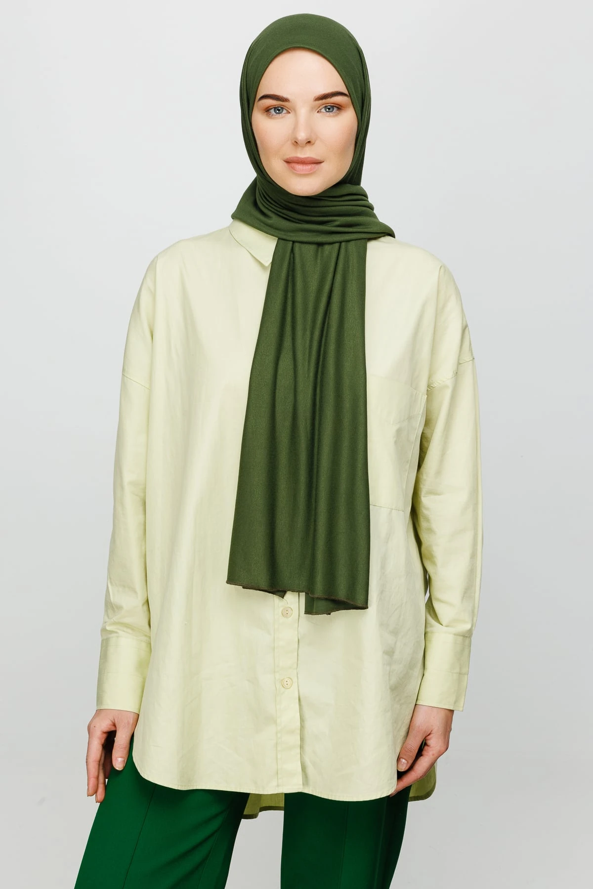 Jersey Shawl - Army Green