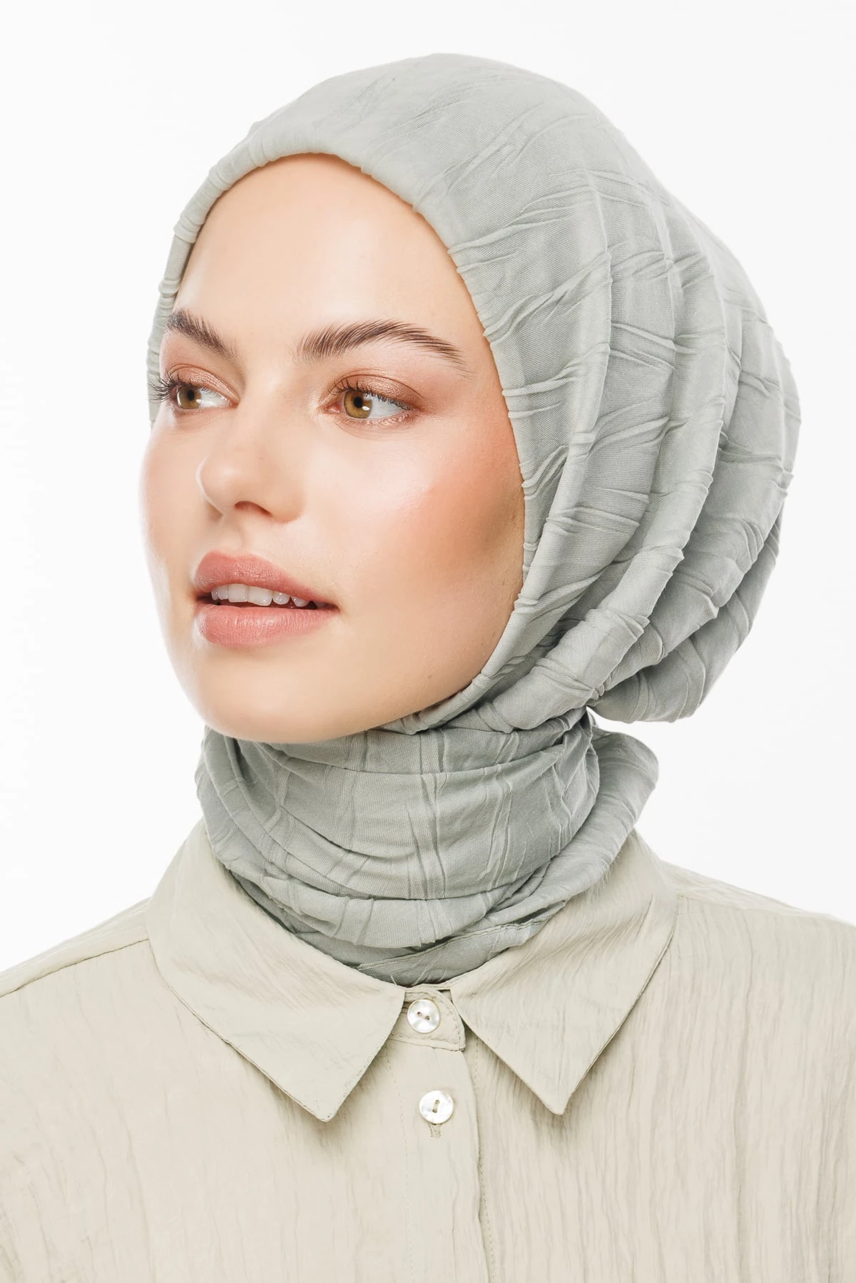 Toptan Piliseli Bambu Eşarp - Defne