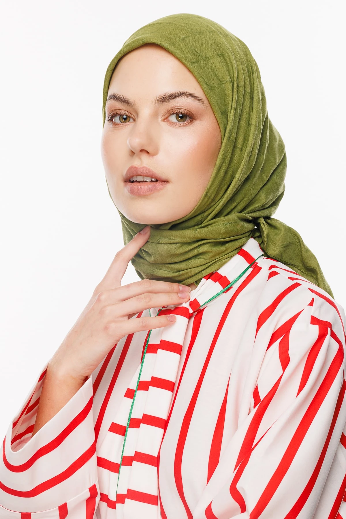 Toptan Bambu Jakar Eşarp - Yosun