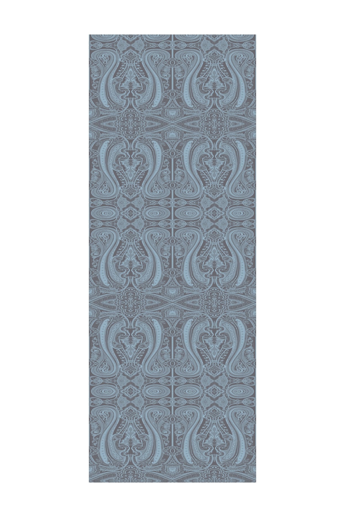 Liva Pattern Shine Line Shawl - Dark Gray-Light Blue