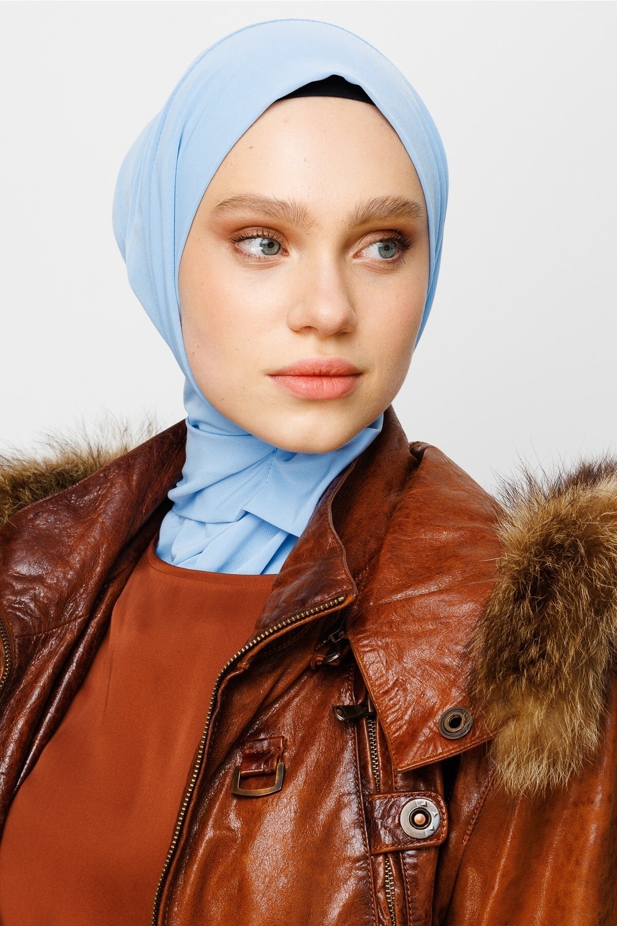 Wholesale Ready Shawls - Baby Blue