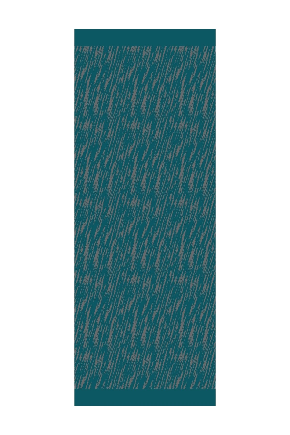 Toptan Selis Desen Çift Taraflı Şal - Koyu Gri-Zümrüt