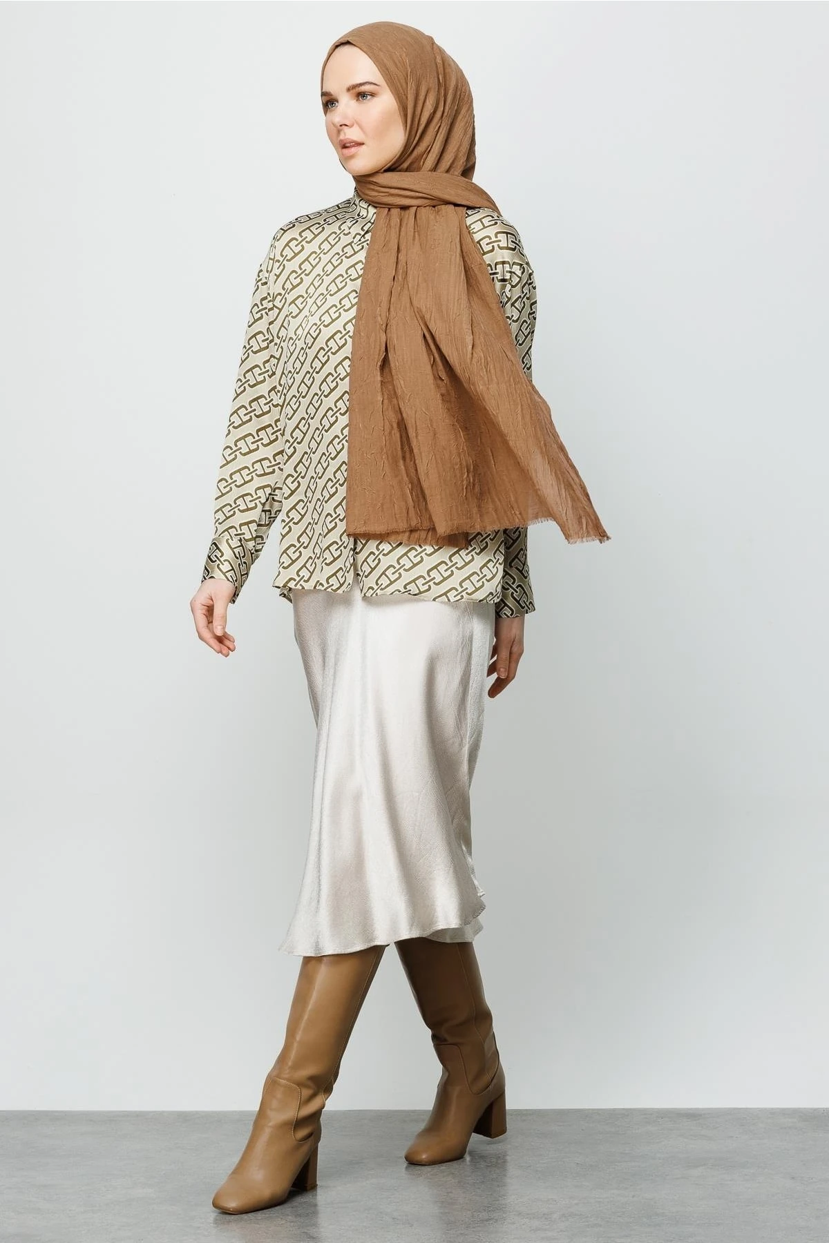 Toptan Bambu Şal - Ceviz