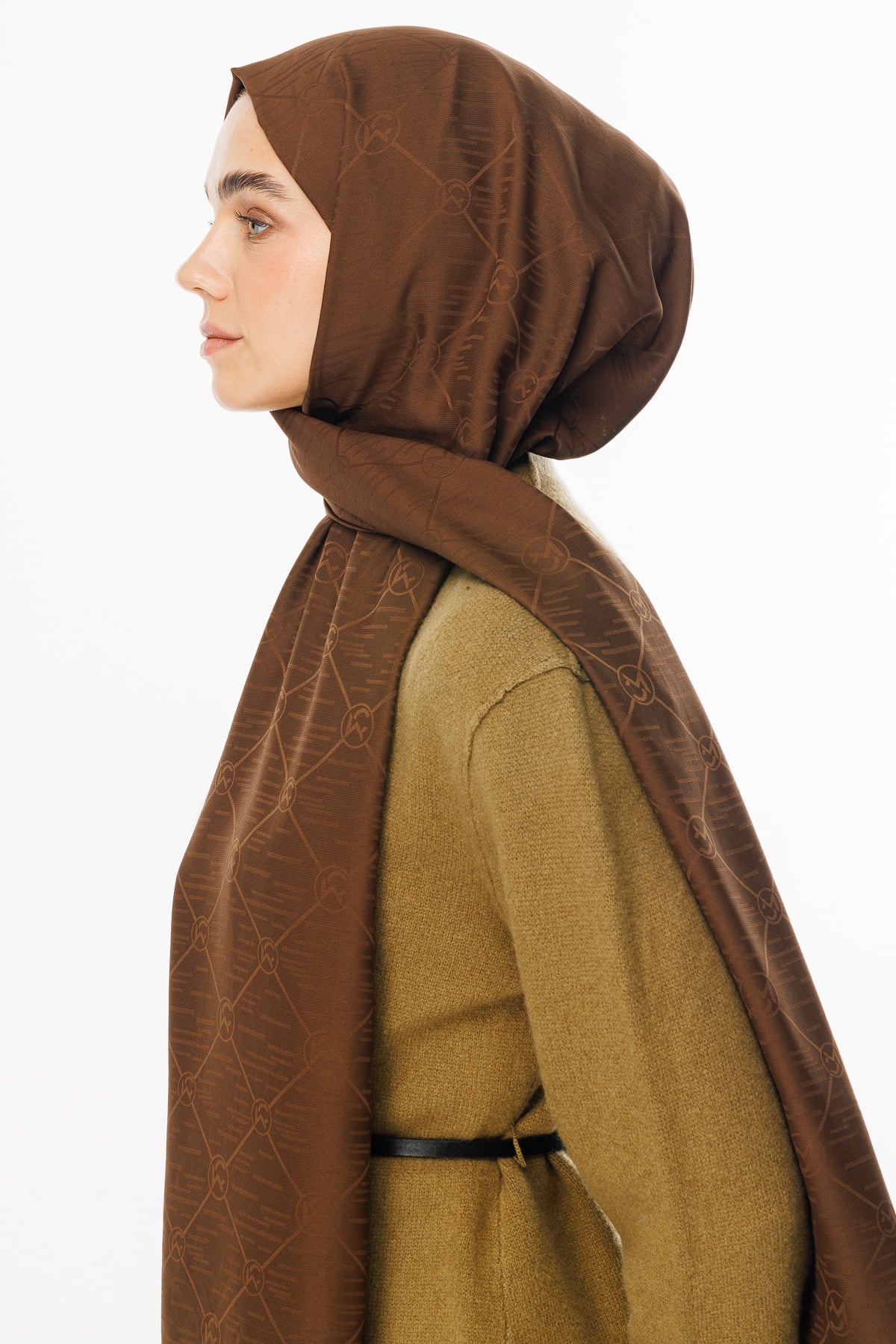 Toptan Moon Is Desen Jakar Şal - Bitter