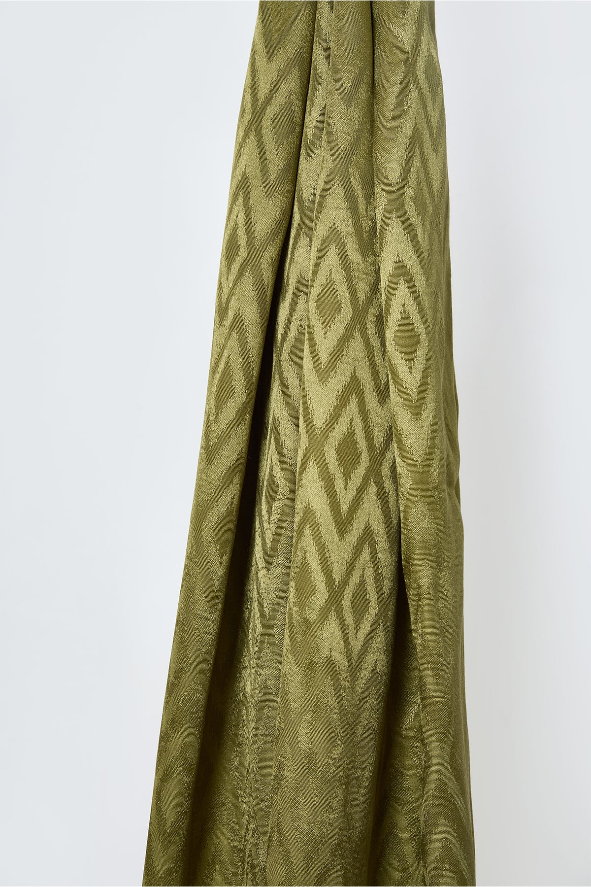 Toptan Karo Desen Parlak Jakar Şal - Soft Yeşil