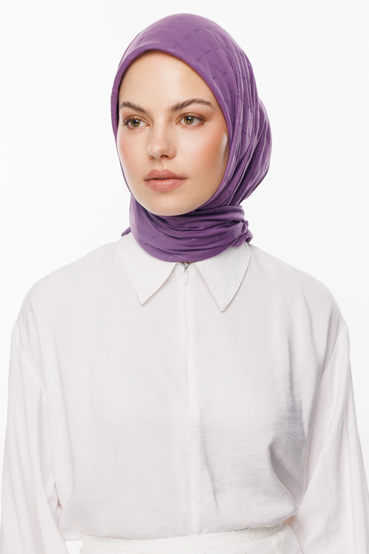 Toptan Bambu Jakar Eşarp - Menekşe