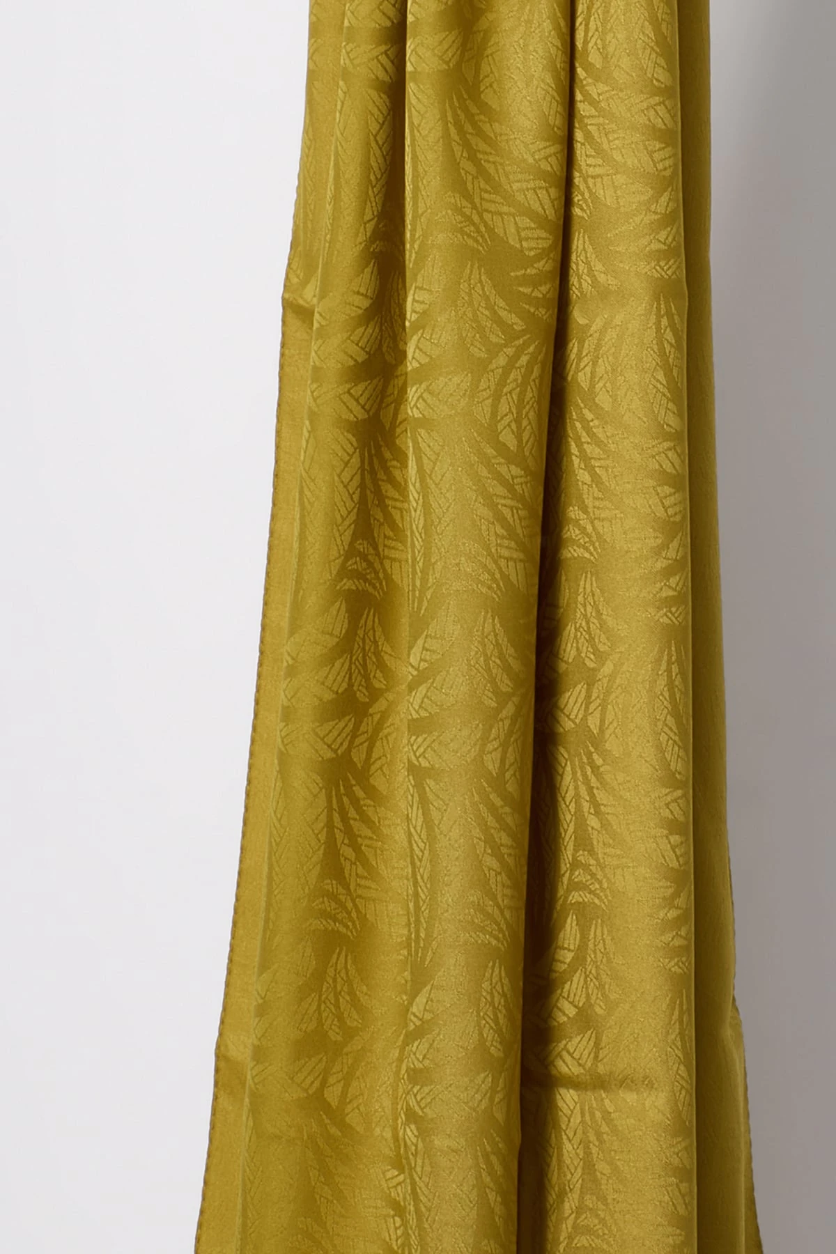 Toptan Artemis Desen İpeksi Jakar Şal - Oliv Yeşili