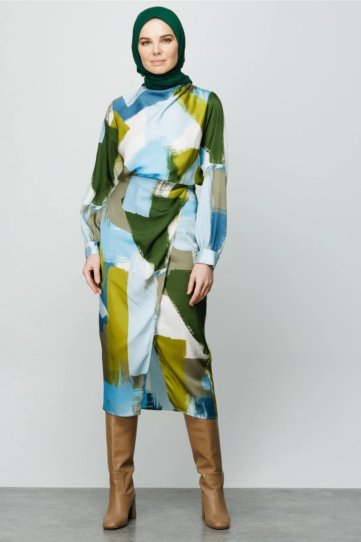 Toptan Bambu Şal - Zümrüt