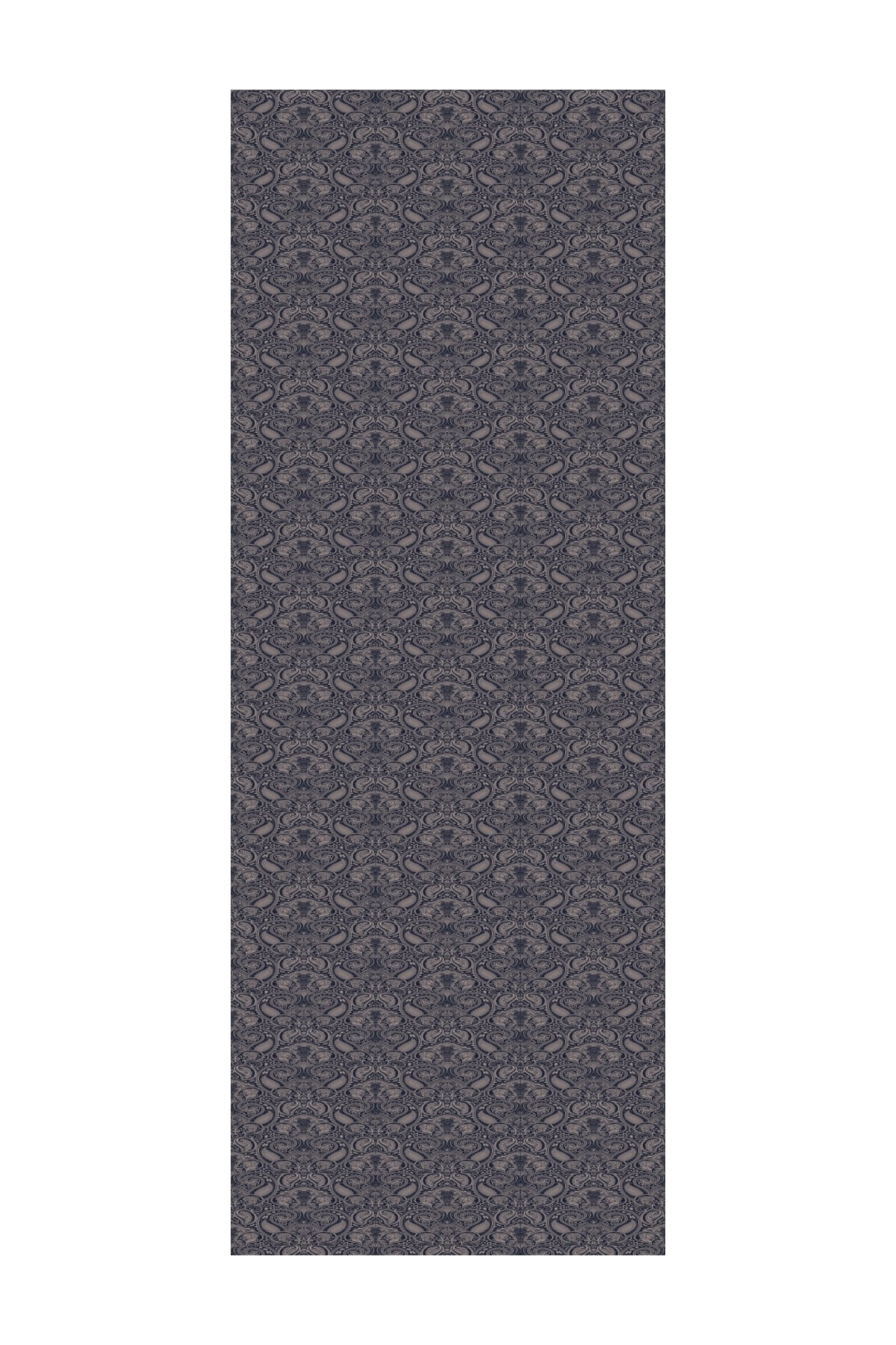 Moren Pattern Shine Line Shawl - Navy Blue-Beige