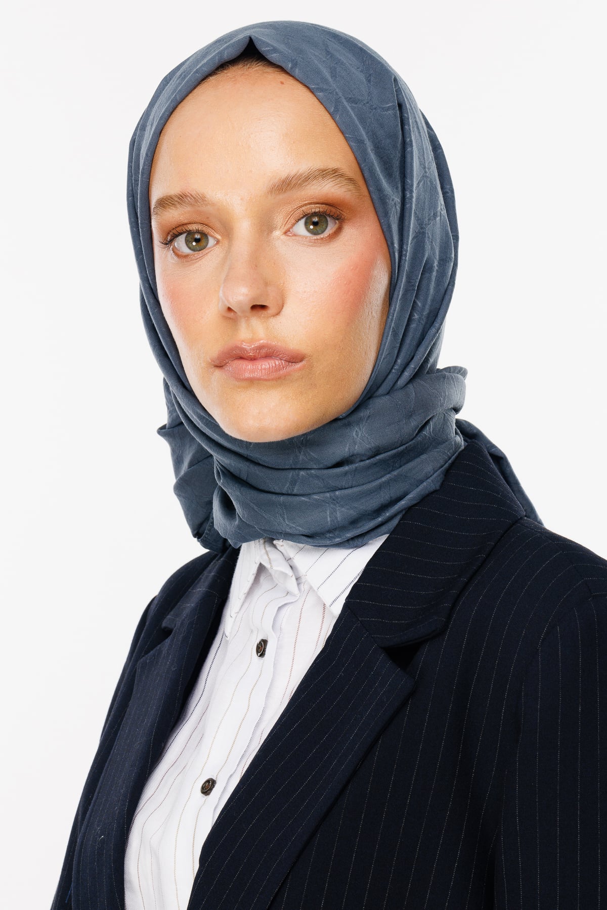 Bamboo Jacquard Shawl - Anthracite