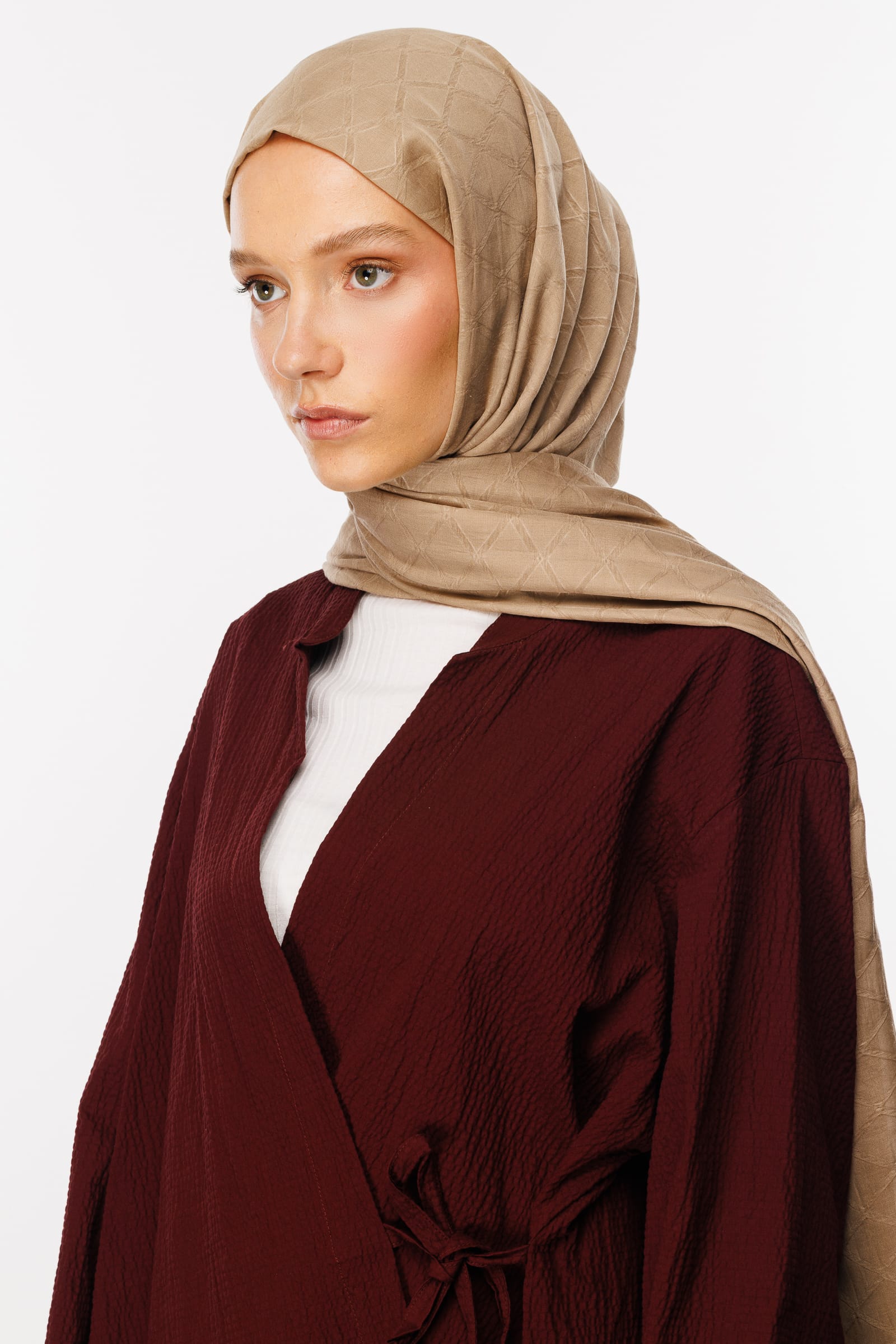 Bamboo Jacquard Shawl - Badem