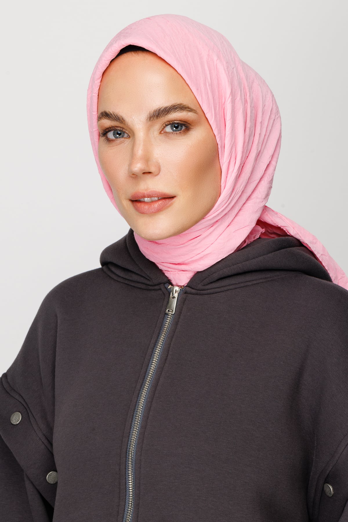 Toptan Bambu Eşarp - Şeker Pembe