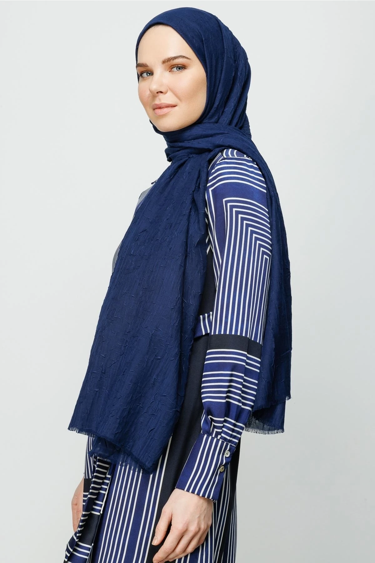 Bamboo Shawl - Navy Blue