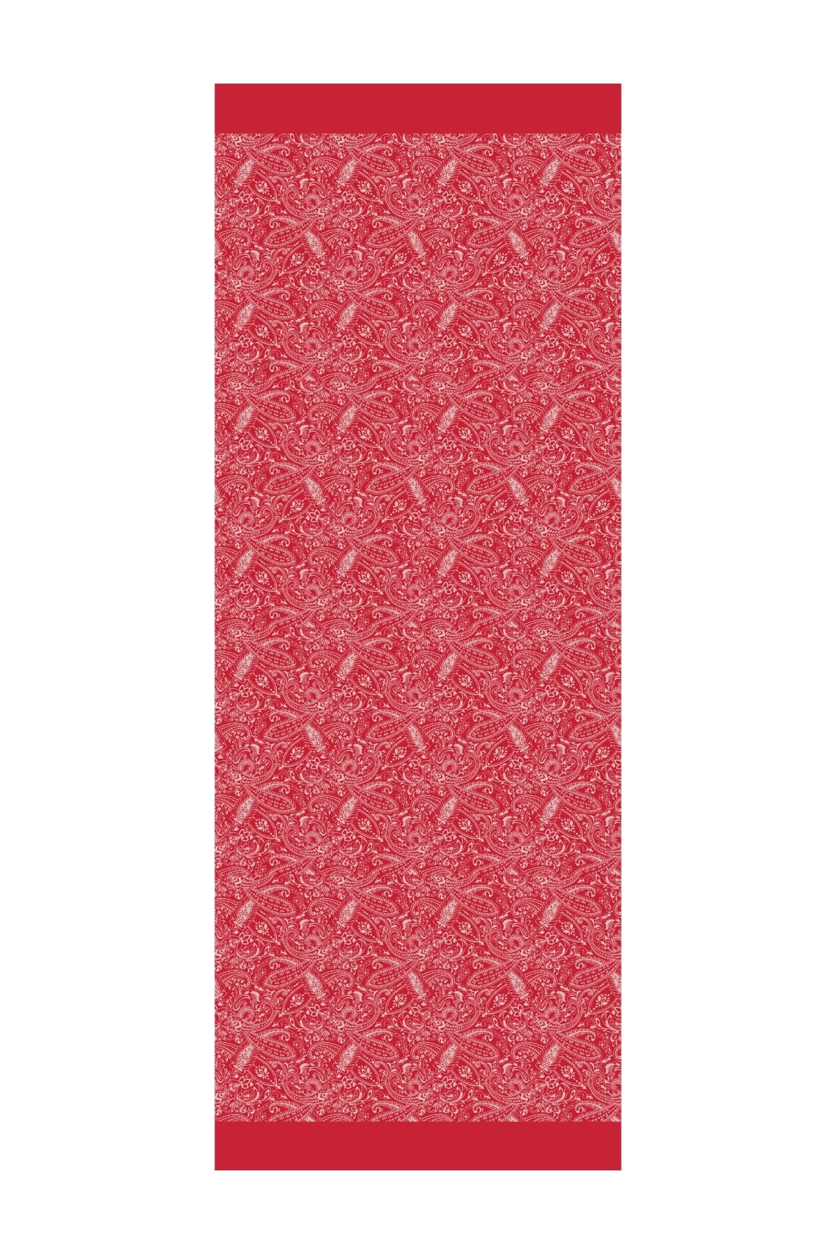 Toptan Velora Desen Çift Taraflı Şal - Bordo-Mint Yeşili