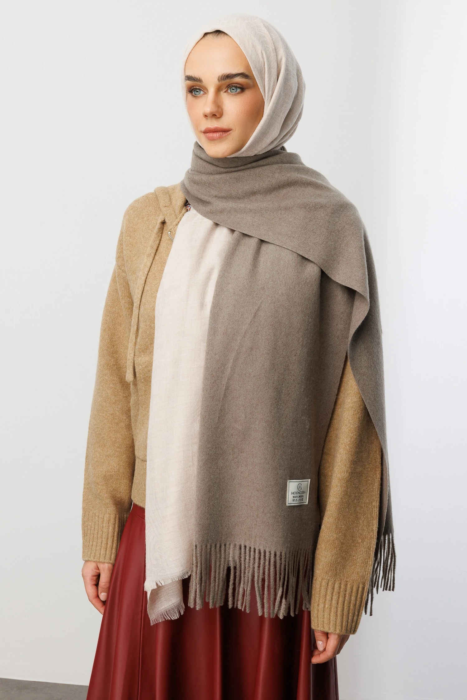 Wholesale Wool Muffler - Mink