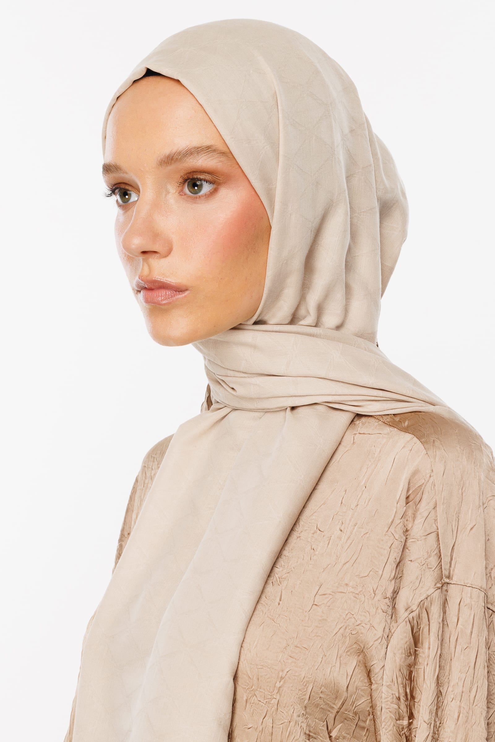 Bamboo Jacquard Shawl - Stone Color