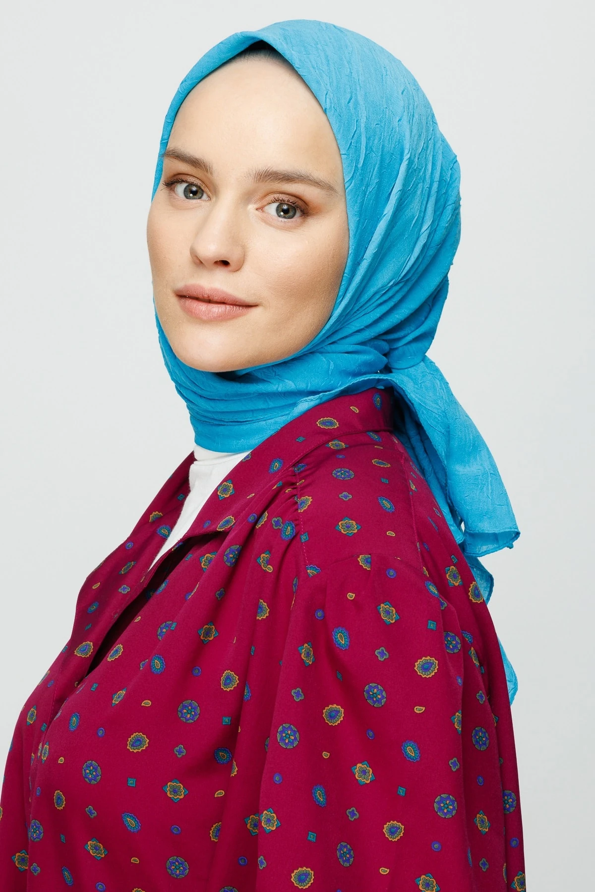 Toptan Bambu Eşarp - Turkuaz