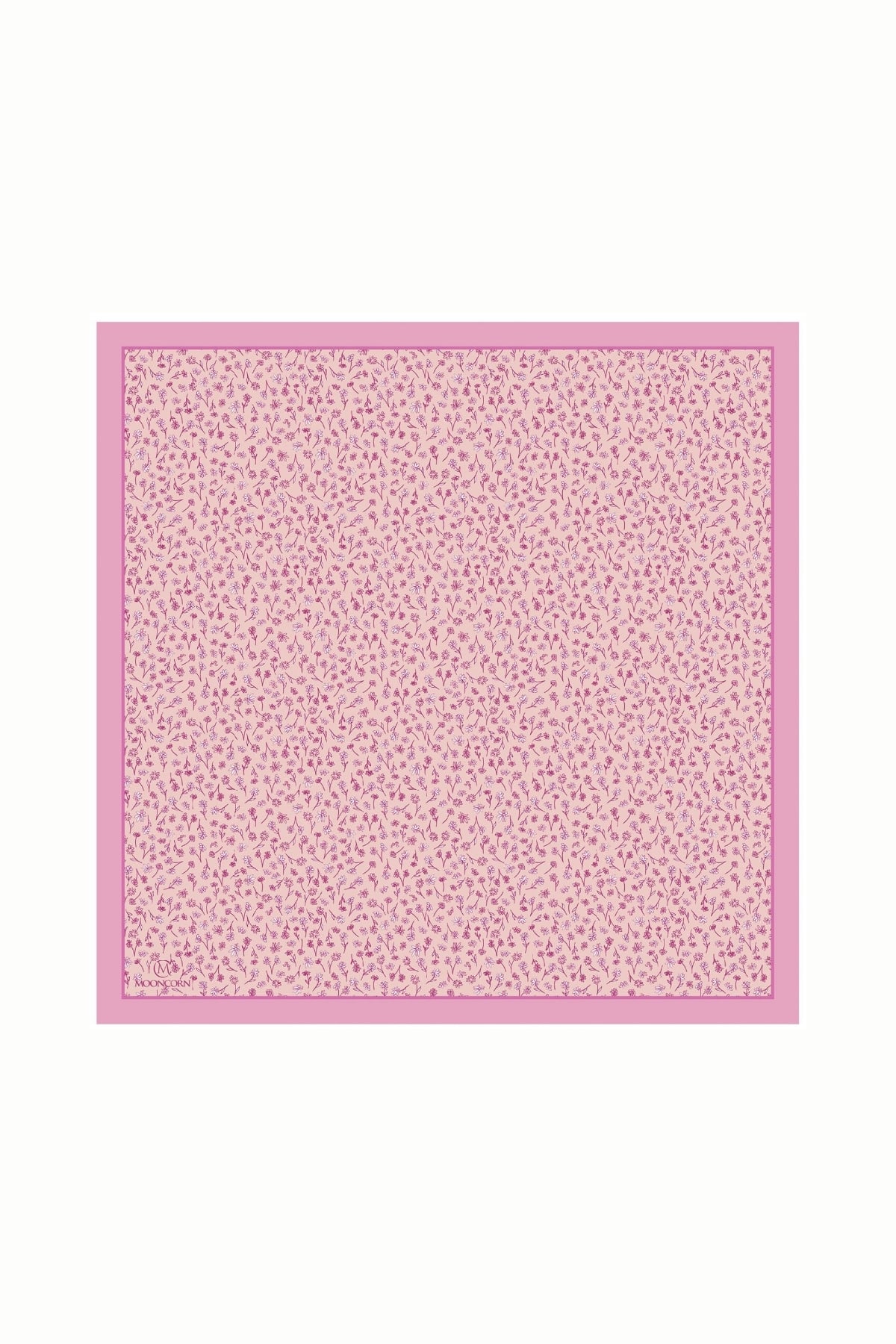 Toptan Minor Desen Pamuk Eşarp - Pembe