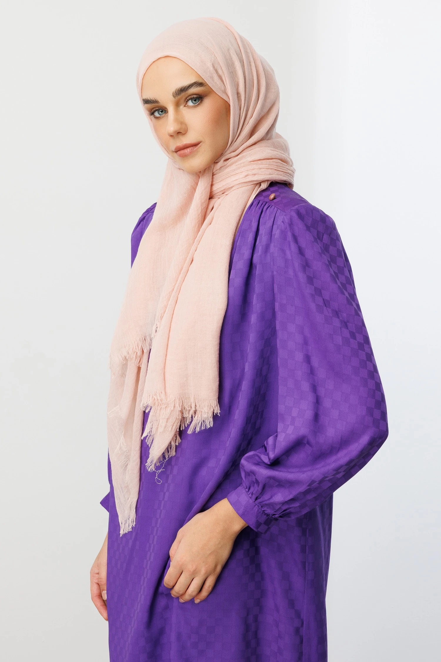 Wholesale Dubai Shawls - Salmon