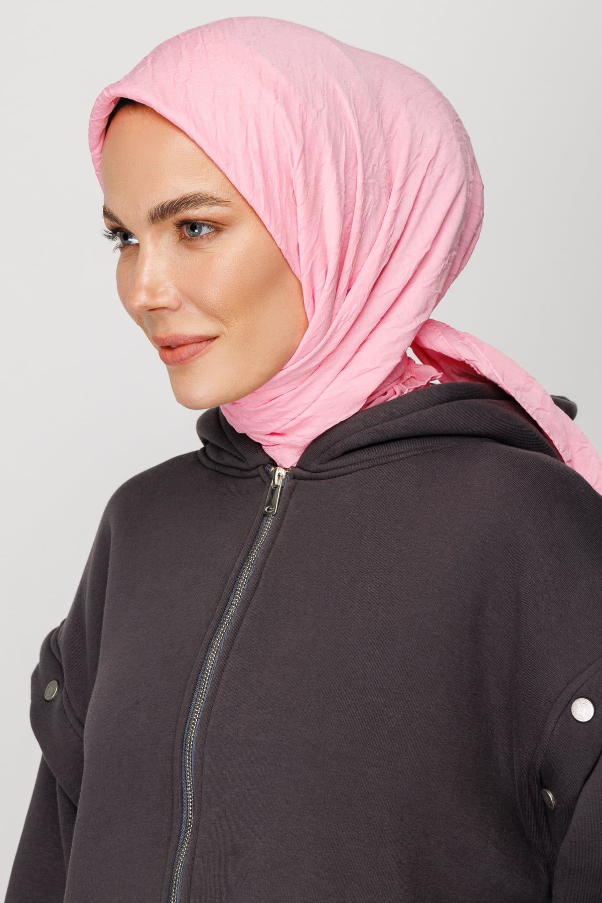 Toptan Bambu Eşarp - Şeker Pembe