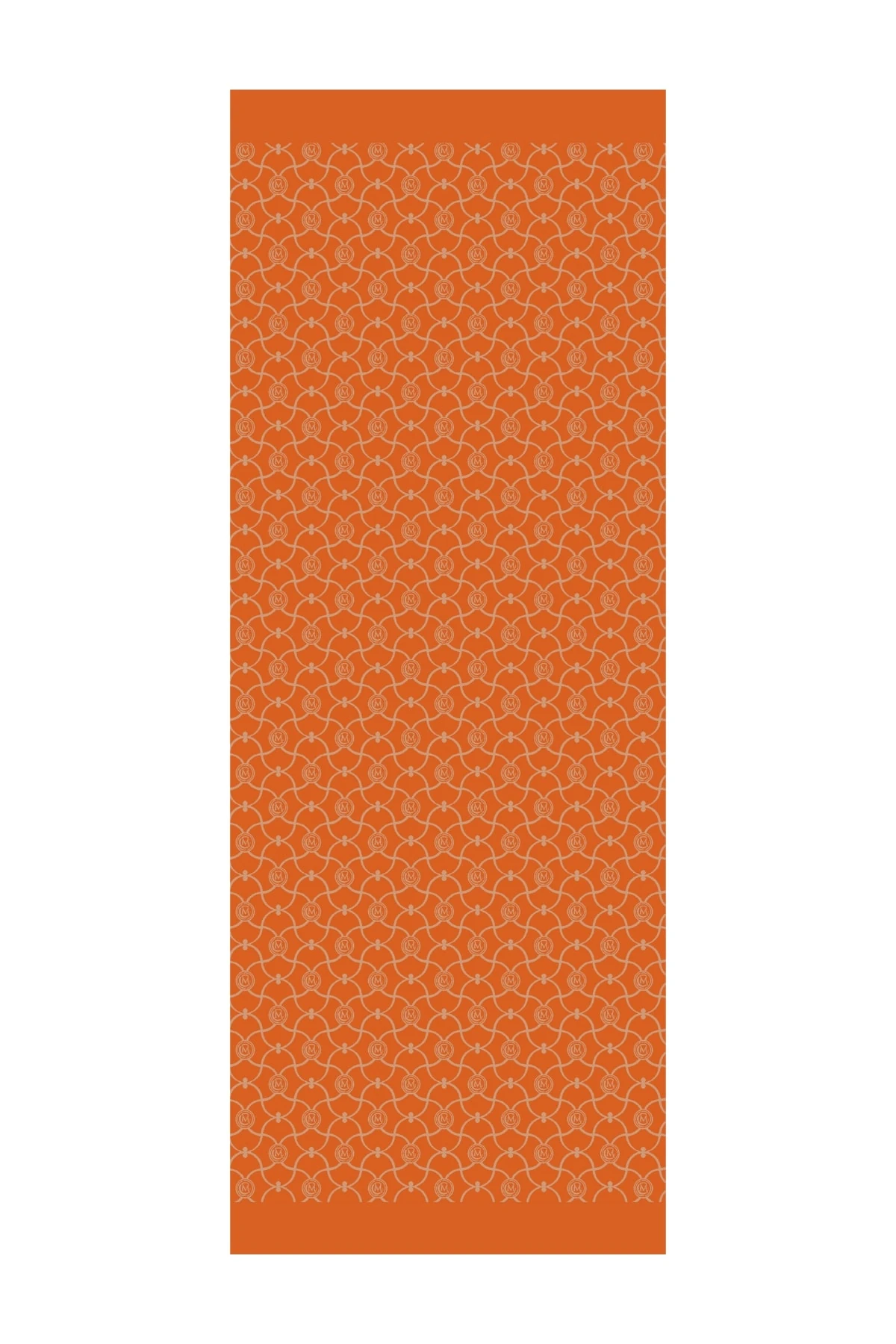 Toptan Marrakech Desen Çift Taraflı Şal - Vizon-Tarçın