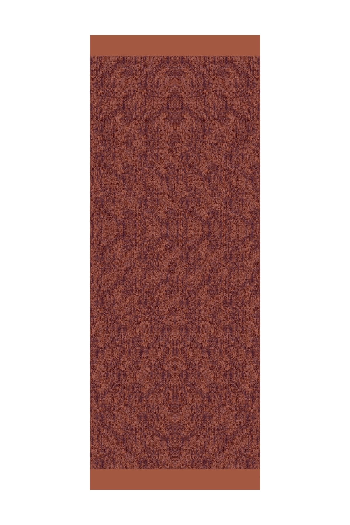 Toptan Sahra Desen Çift Taraflı Şal - Mor-Turuncu