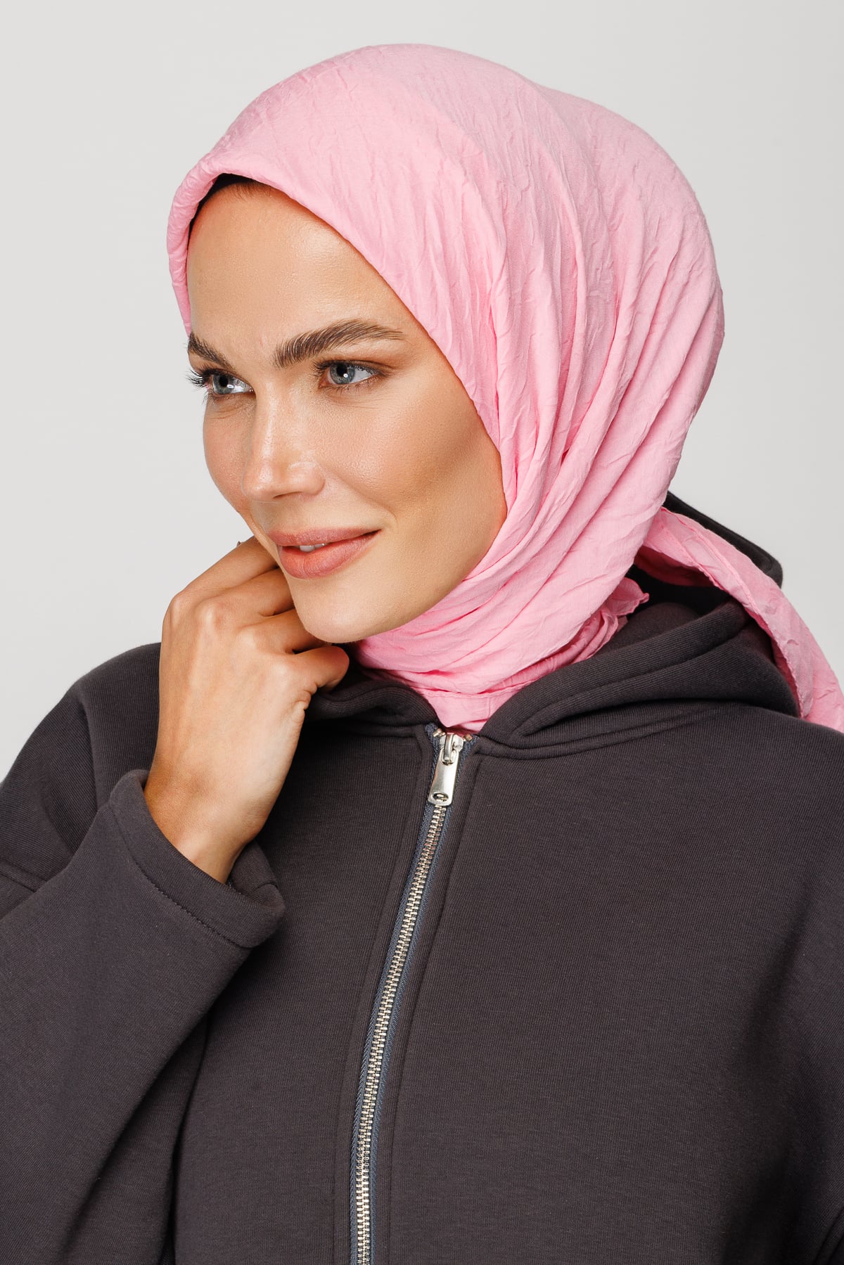 Toptan Bambu Eşarp - Şeker Pembe