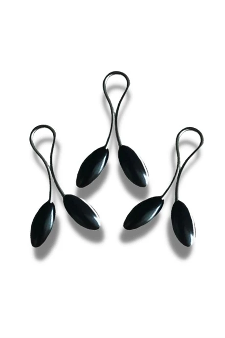 Toptan Siyah 3'lü Şal Tokası