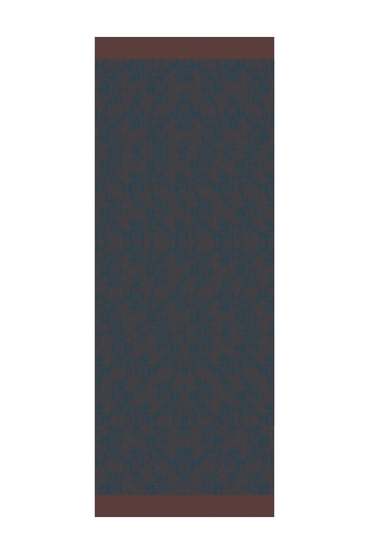 Toptan Sahra Desen Çift Taraflı Şal - Acı Kahve-Petrol Mavisi