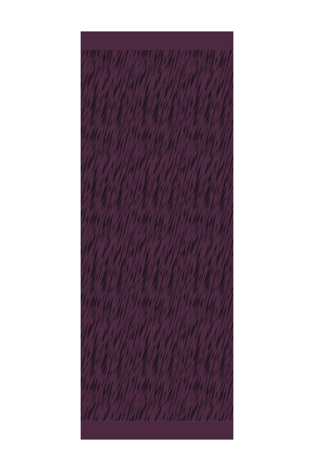 Toptan Selis Desen Çift Taraflı Şal - Mor-Siyah