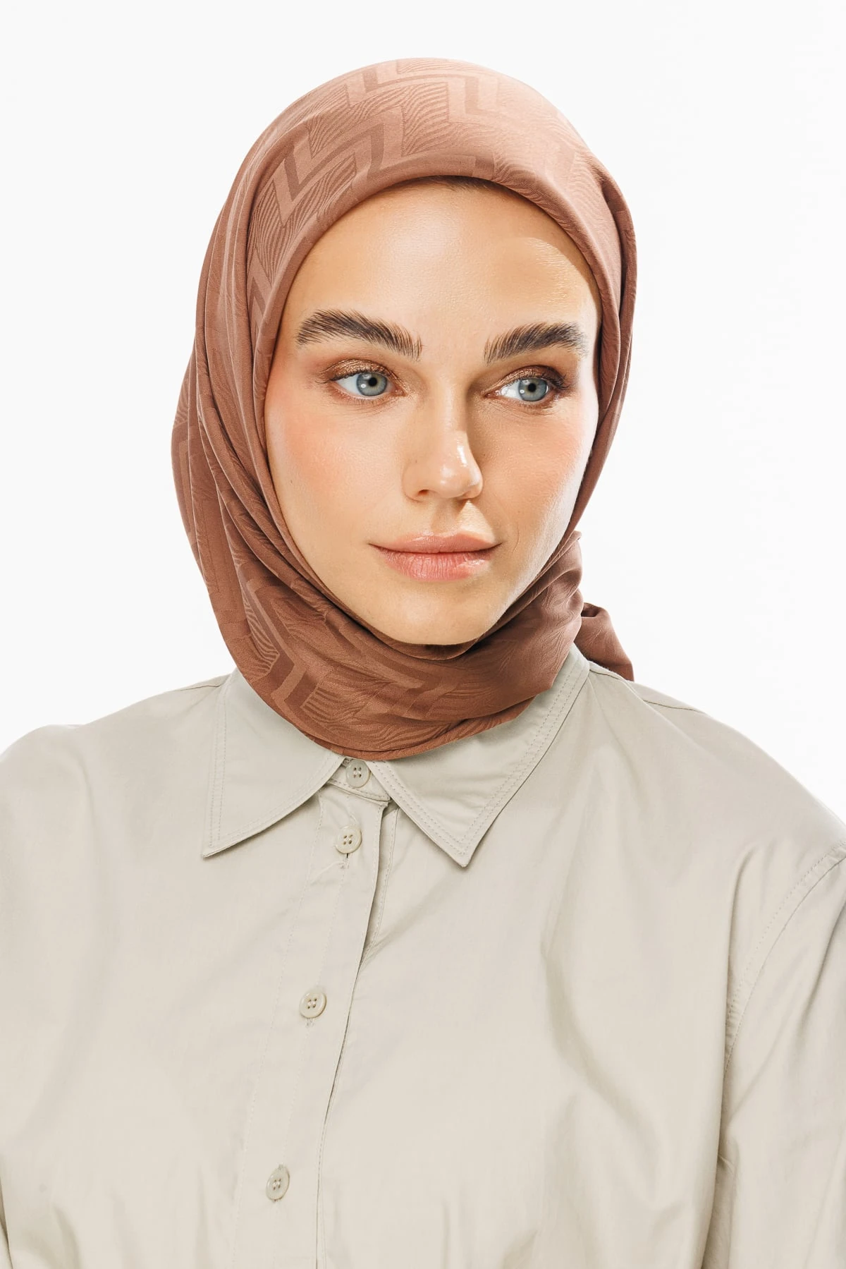 Toptan Viora Desen İpeksi Jakar Eşarp - Yalı