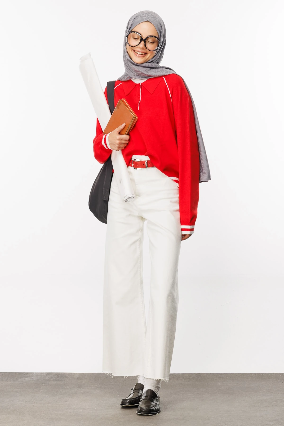 Toptan Aura Desen İpeksi Jakar Şal - Gri