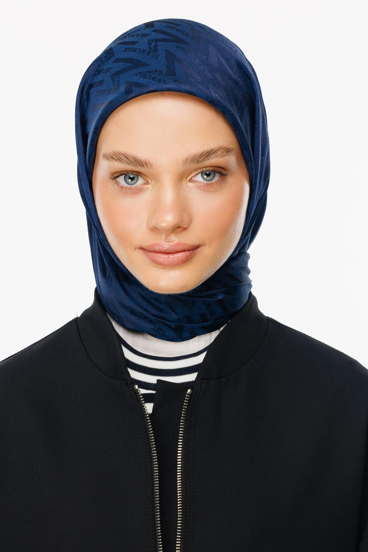 Toptan Luxury Jakar Eşarp - Lacivert