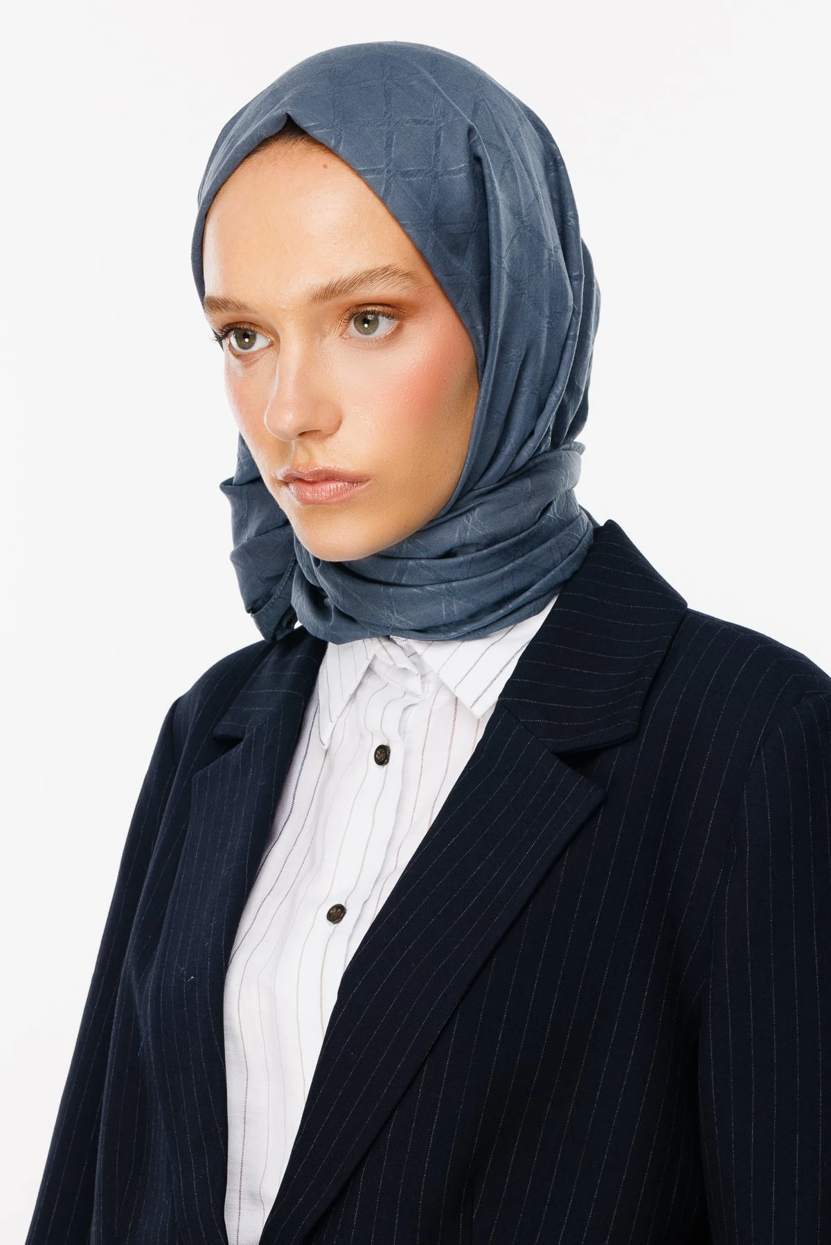 Bamboo Jacquard Shawl - Anthracite