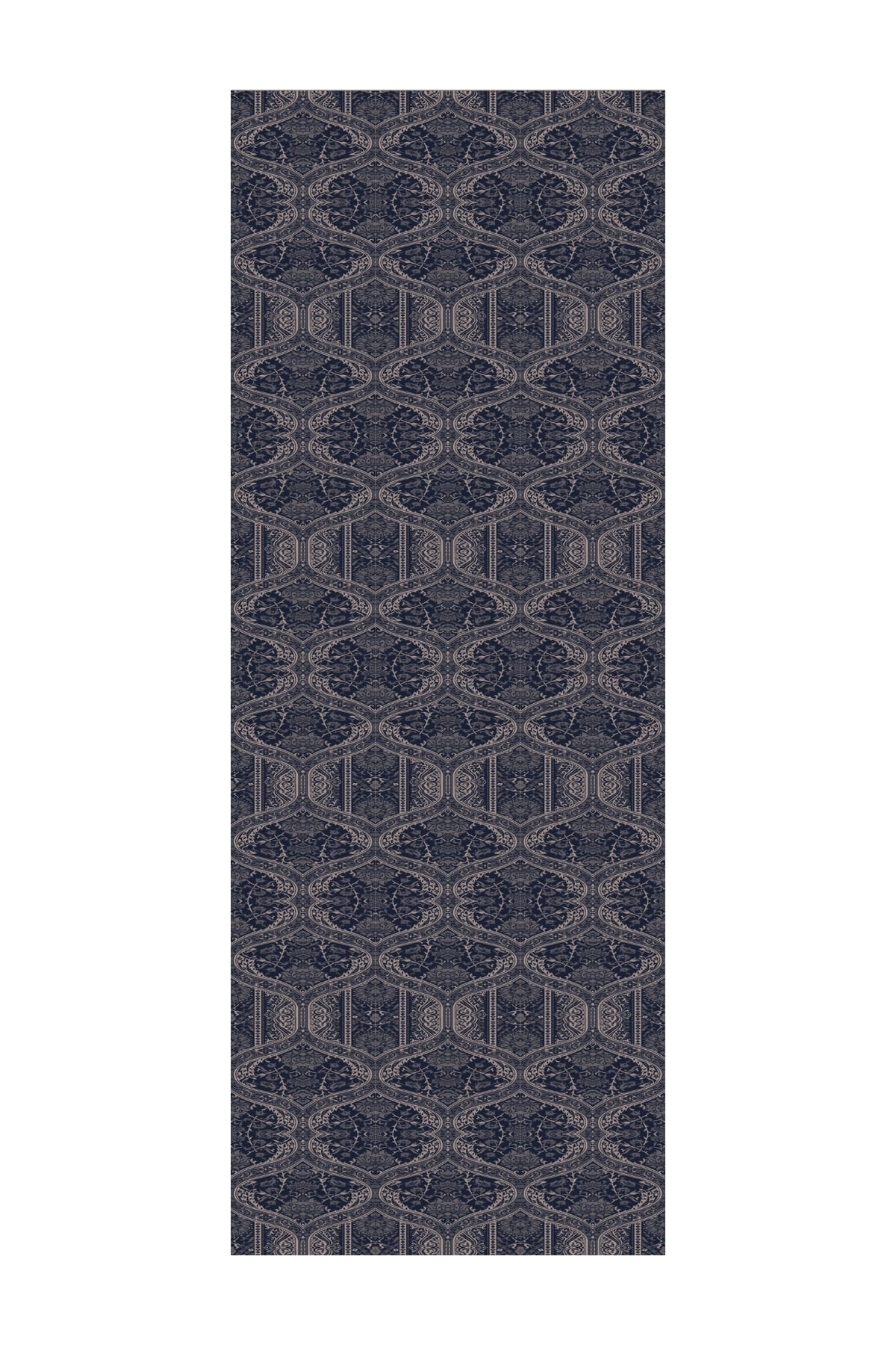 Toptan Soler Desen Shine Line Şal - Lacivert-Bej