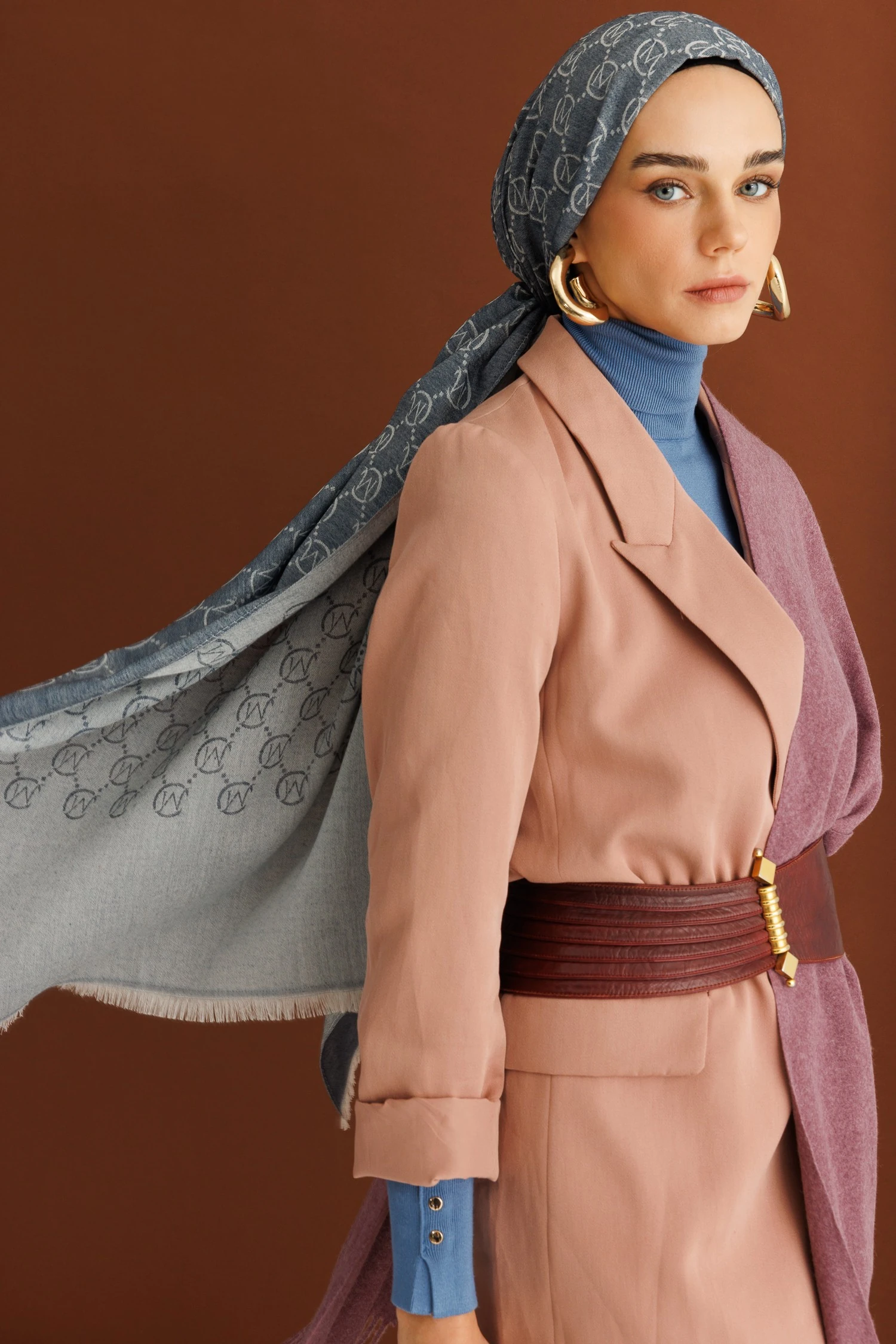 Toptan Yün Atkı - leylak