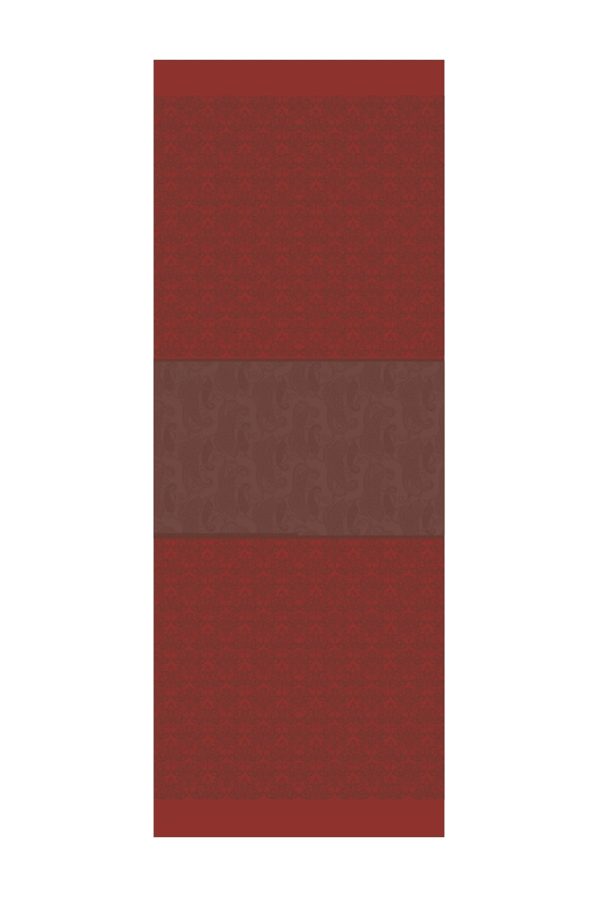 Toptan Nora Desen Çift Taraflı Şal - Acı Kahve-Kahve