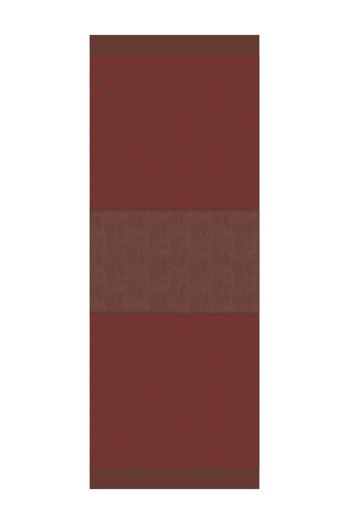 Toptan Nora Desen Çift Taraflı Şal - Acı Kahve-Kahve