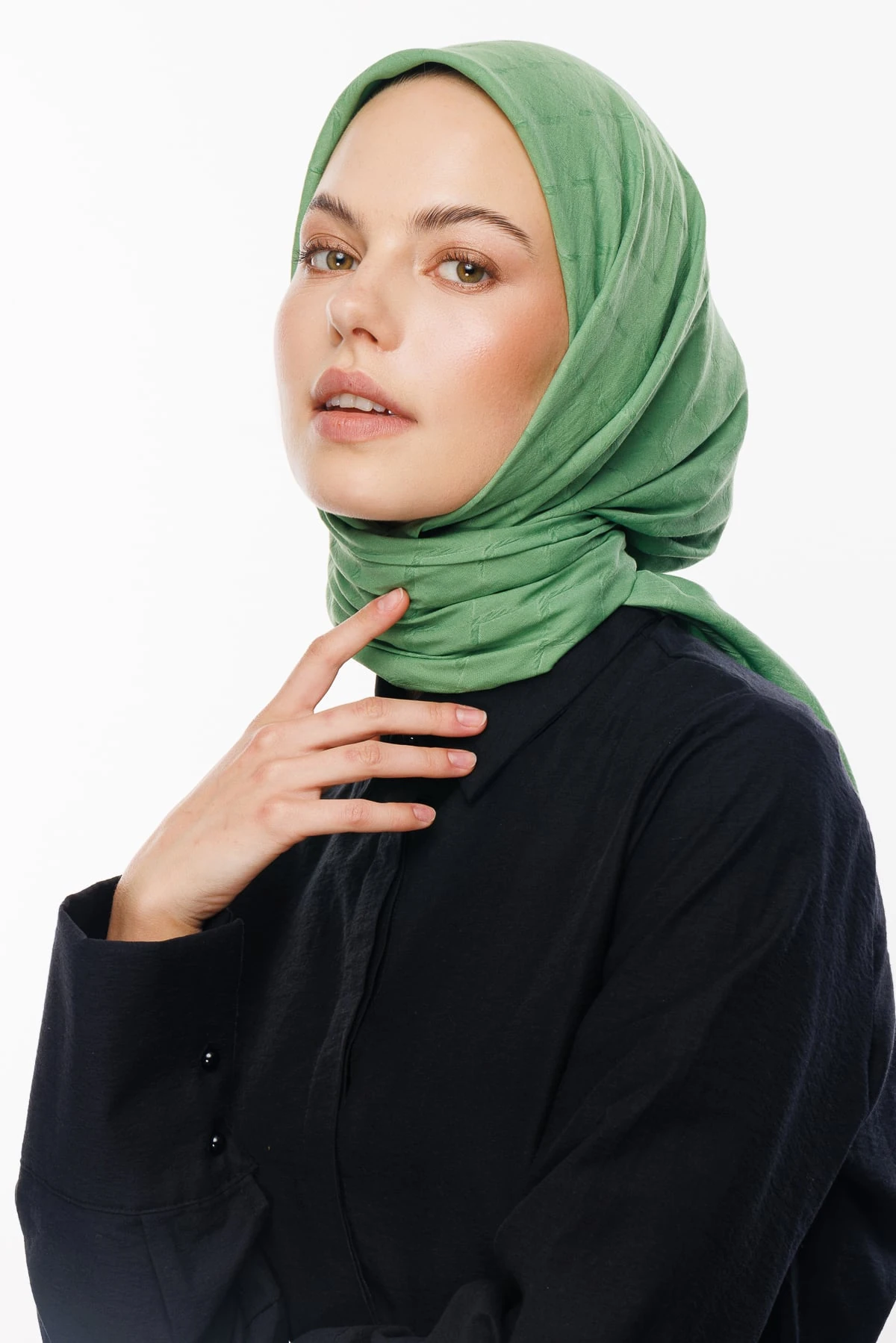 Toptan Bambu Jakar Eşarp - Su Yeşili