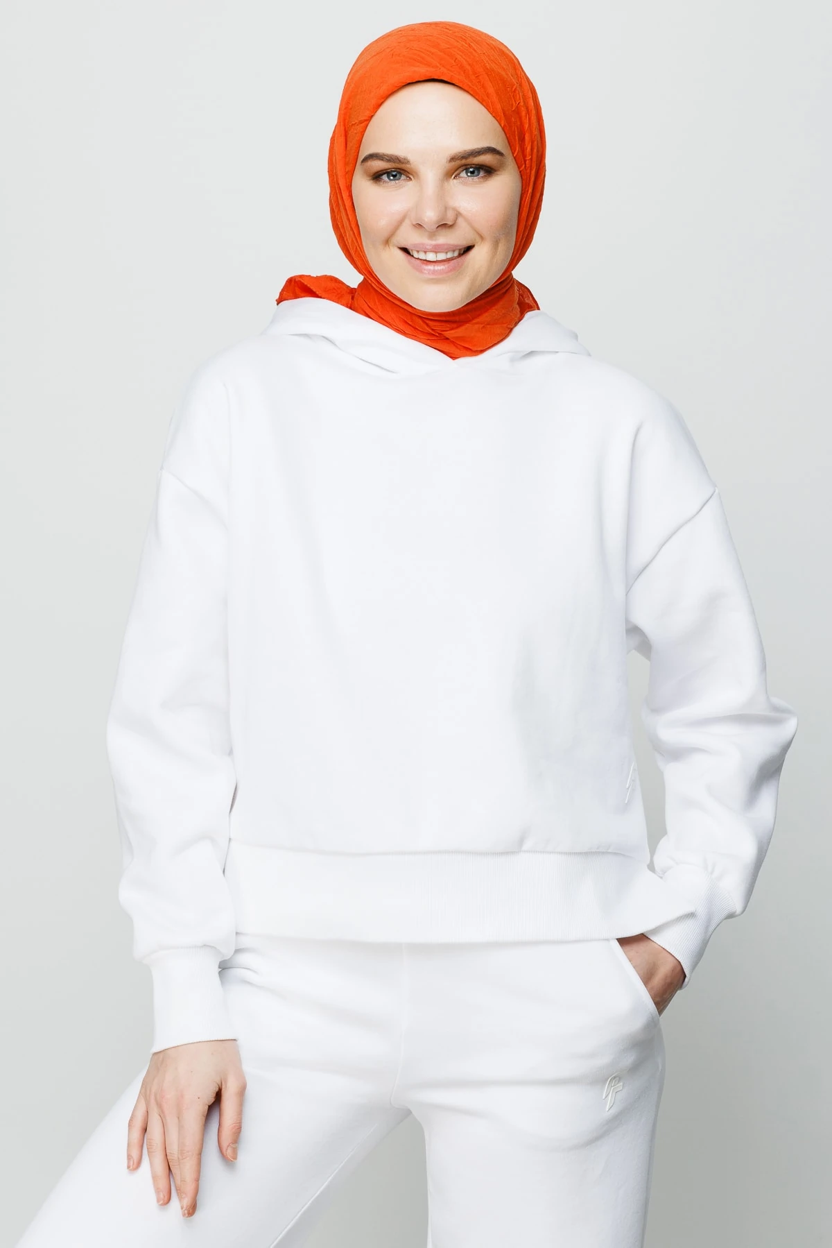 Toptan Bambu Eşarp - Turuncu