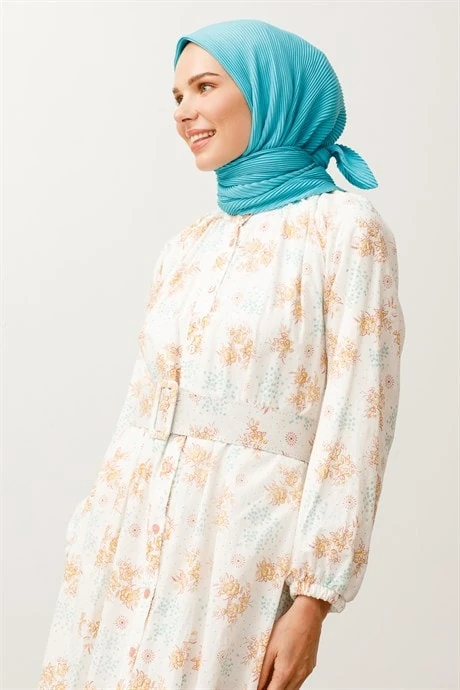 Toptan Pilise Eşarp - Turkuaz