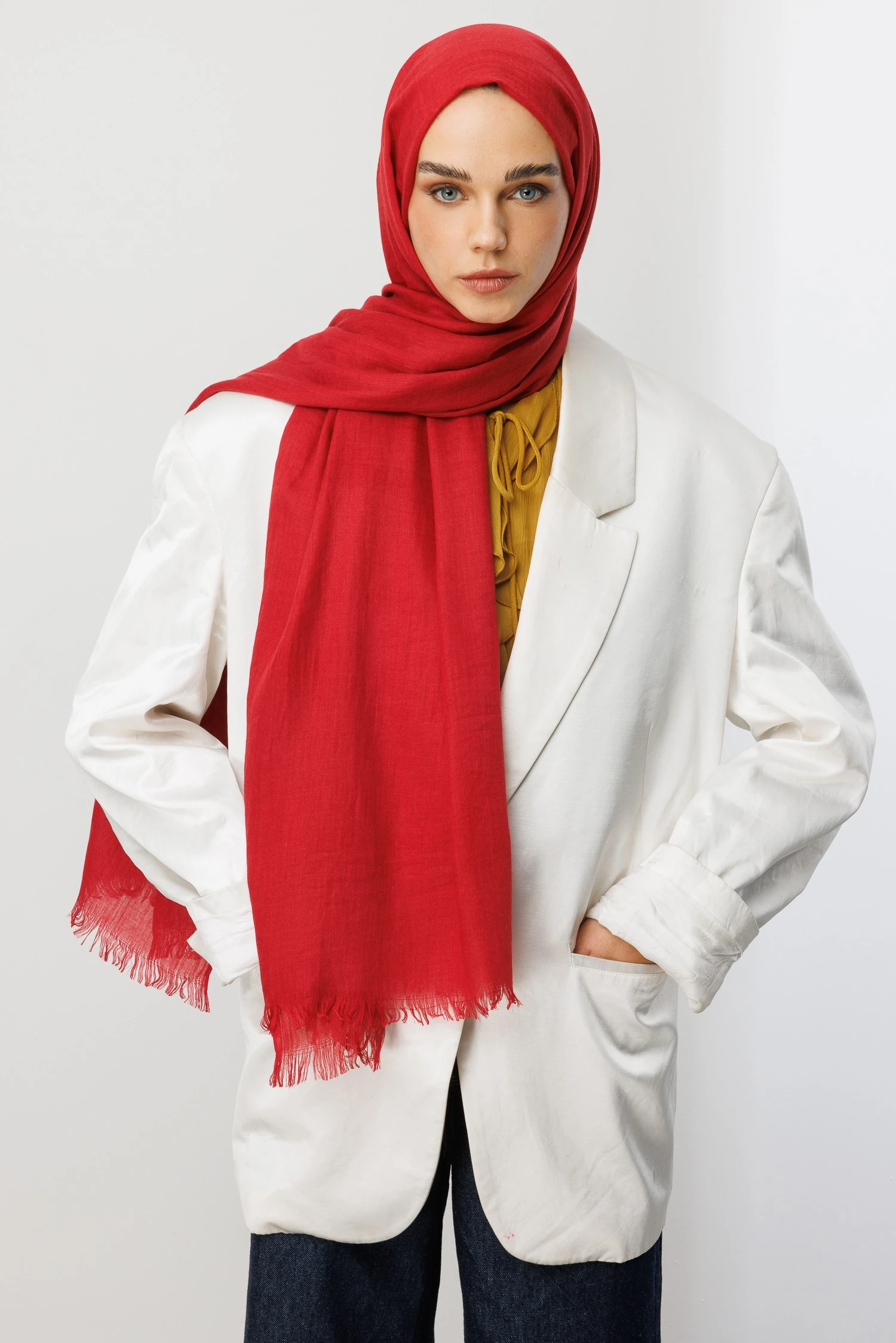 Toptan Dubai Şal - Bordo