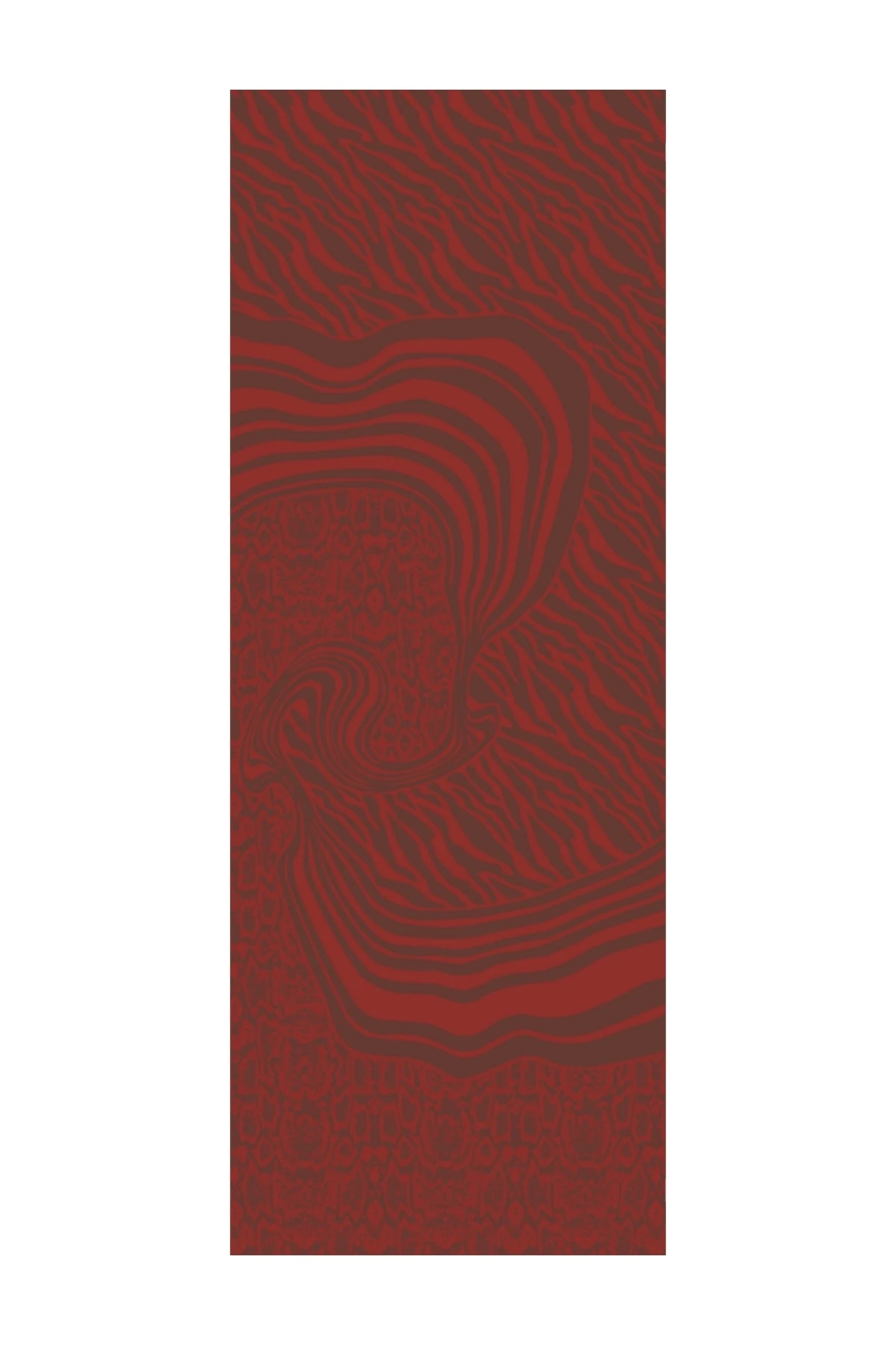 Toptan Riad Desen Çift Taraflı Şal - Acı Kahve-Kahve